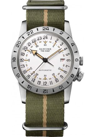 Glycine GL0475 Mens Airman Vintage Watch - Silver - One Size