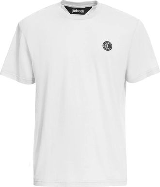 Just Cavalli Witte T-shirts en Polos - Heren - T-shirts - Wit - S - Tops