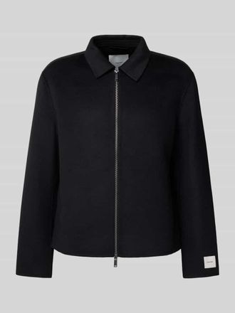 Calvin Klein Regular Fit Jacke mit Umlegekragen Modell Wool in Black, Größe XXL