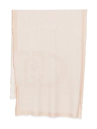 Liu Jo monogram scarf - Neutrals