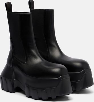 Rick Owens Beatle Mega Tractor leather Chelsea boots