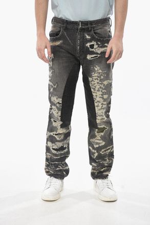 Givenchy Jeans Distressed Regular Fit con Toppe 20cm Givenchy