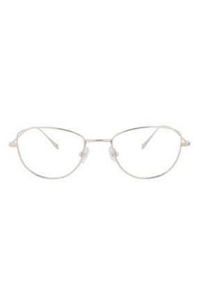 Maui Jim 48mm Round Optical Glasses in Titanium Titanium Transparent at Nordstrom Rack