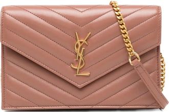 Saint Laurent Cassandre mini bag - women - Leather/Lambskin - One Size - Pink