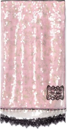 Off-white Ramage sequined midi skirt - women - Polyamide - 40 - Pink