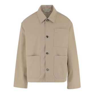 J.W.Anderson Light Jackets, male, Beige, Size: XL Patch Pocket Jacket
