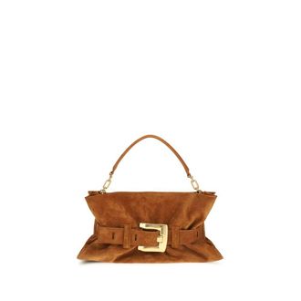 Balmain Brown Calf Leather Bos Taurus Womens Handbag