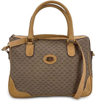 Gucci Brown Cotton Handbag (Authentic Pre-Loved)