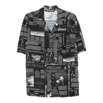 Palm Angels Newspaper-print Shirt
