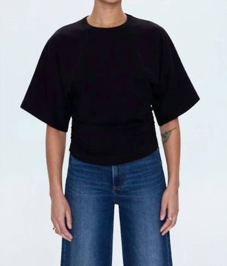 Pistola Denim Veronica Top In Noir