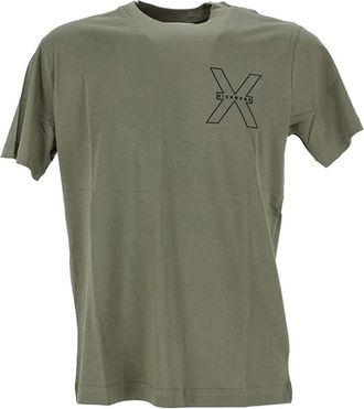 John Richmond Rock Chic T-shirt - Heren - T-shirts - Groen - L - Katoen - Tops