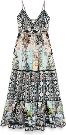 Camilla Abito lungo Folk Afloat - Nero