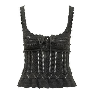 Isabel Marant Neves Knit Top - female - Marant &eacute;toile - Sleeveless Tops - Black - S - Tops