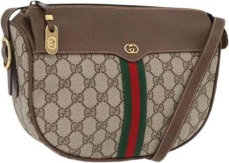Gucci Pre-owned Cross Body Bags, female, Beige, Size: ONE SIZE Pre-owned Vintage Shoulder Bag