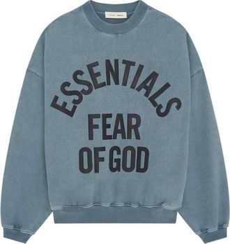 Fear of God Campus 90s Crewneck Sweatshirt - Heren - Sweatshirts - Blauw - L - Katoen - Hoodies & sweatvesten