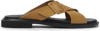 Camper Edy Slippers - Dames - Sandalen - Bruin - 36 EU - Leer - Schoenen