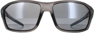 Bolle Wrap Unisex Frost Black TNS Grey Polarized Fenix Sunglasses - One Size