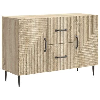 vidaXL Aparador Roble Sonoma 89 X 34,5 X 60 Cm Madera De Ingenier&iacute;a Vidaxl