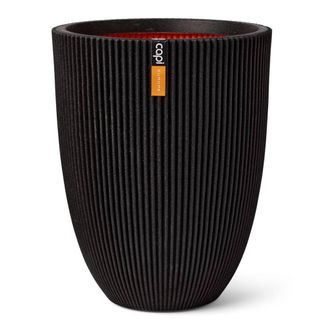 Capi Vase &Eacute;l&eacute;gant Bas - Capi Europe - Groove Nl - 34 X 46 Cm - Noir