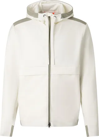 Bogner Ernesto jersey jacket for men - Off-white/khaki - XXL