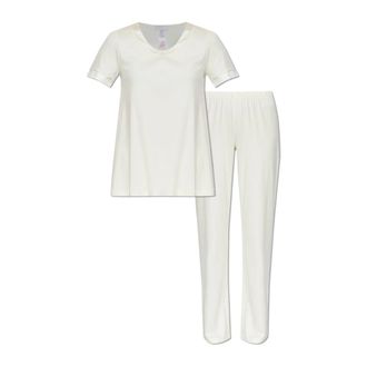 Hanro Pyjamas, female, Beige, Size: XS Anilla Two-piece Pyjamas