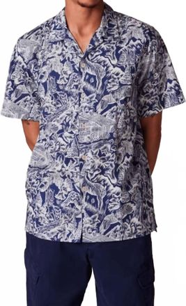 Paul Smith Casual-Fit Chalet Print Shirt In Navy