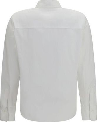 Brunello Cucinelli Womens White Cotton Dress Shirt