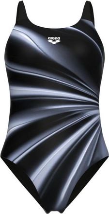 Arena Glow Swimsuit U Back B Badeanzug für Damen | schwarz