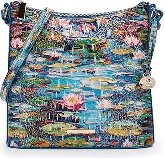 Brahmin Melbourne Katie Crossbody Cross Body Womens Handbags Waterlily, Leather