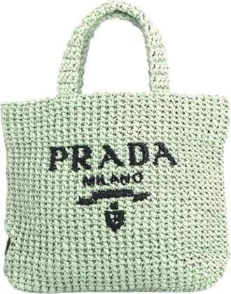 Prada Pre-owned Vintage Tote Bag - Dames - Vintage Shopper - Groen - ONE Size - Vintage