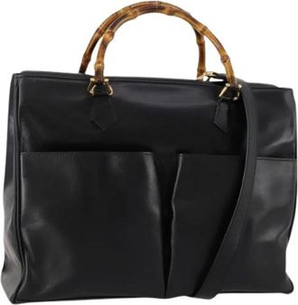 Gucci Pre-owned Handbags, female, Black, Size: ONE SIZE Pre-owned Vintage Handbag