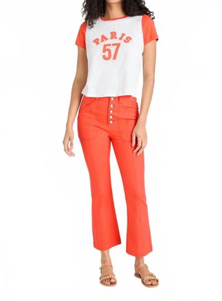 Cinq &agrave; Sept Wallace Jeans In Cherry Tomato