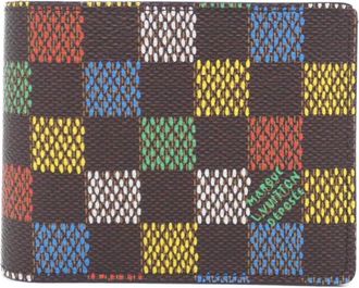 Louis Vuitton Brown Multi-Color Coated Canvas Bill Wallet (Bi-Fold) (Pre-Owned)