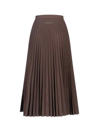Maison Margiela Womens Skirts Brown Polyester
