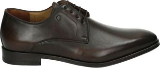 Van Bommel Bruine Business Schoenen met Leren Zool - Heren - Nette schoenen - Bruin - 43 1/2 EU - Leer - Schoenen