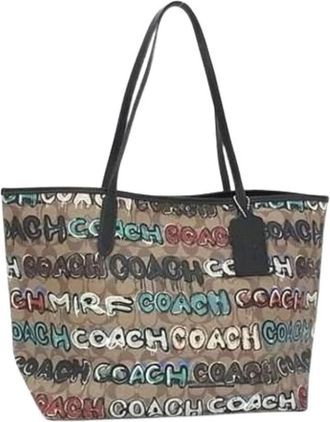 Coach Pre-owned Tote Bag - Dames - Vintage Shopper - Veelkleurig - ONE Size - Leer - Vintage