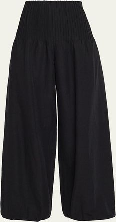 Vince Wide-Leg Pintuck Pants