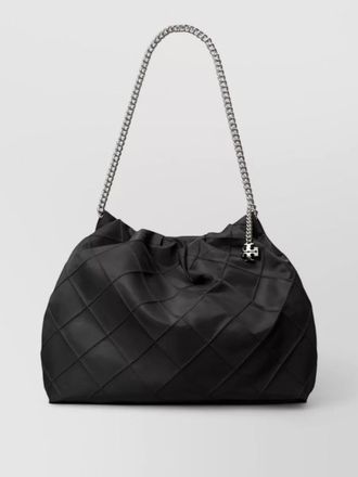 Tory Burch fleming nylon hobo shoulder chain bag