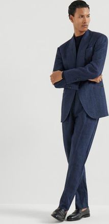 Brunello Cucinelli Tuxedo with shawl lapel in Navy Blue at Nordstrom, Size 44 It