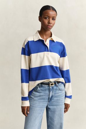 GANT Women Striped Cotton Heavy Rugger (XXL) ROYAL BLUE