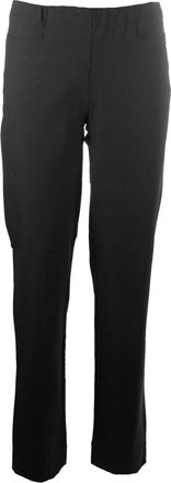 C.Ro Klassieke Zwarte Regular Broek - Dames - Slim Fit Broeken - Zwart - S - Katoen - Broeken