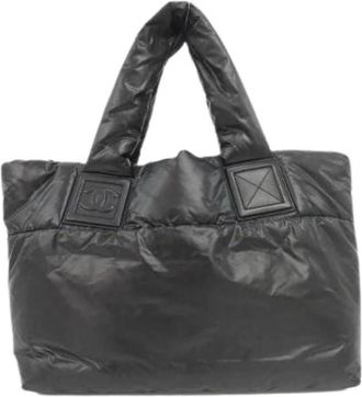 Chanel Pre-owned Coco Cocoon Nylon Bag - Dames - Vintage Shopper - Zwart - ONE Size - Nylon - Vintage