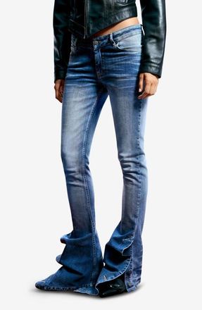 Desigual Low Rise Jeans in Medium Blue at Nordstrom, Size Small