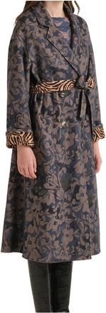 Maliparmi Double Trouble Overcoat - Dames - Jas met riem - Veelkleurig - L - Wol - Jassen