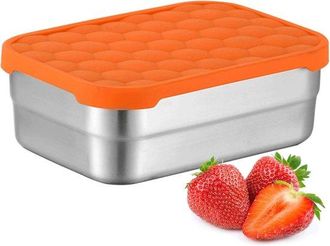 OEM Fiambrera De Acero Inoxidable Con Tapa De Silicona A Prueba De Fugas, Apta Para Guardar Aperitivos, S&aacute;ndwiches, Frutas Y Verduras, 700 Ml