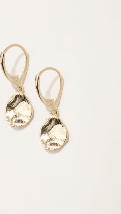 Fat Face FatFace Disc Drop Earrings in Gold Tone