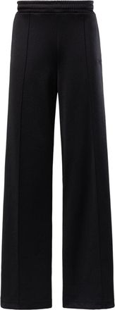Reebok wide-leg cotton-blend track pants - unisex - Cotton/Polyester - S - Black
