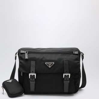 Prada Black Re-Nylon medium cross-body bag