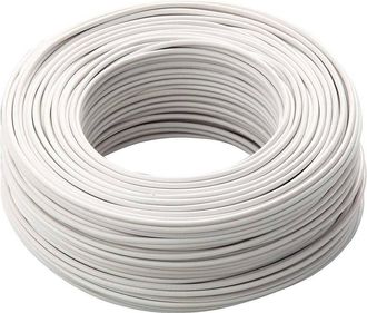 Trade Shop Trade Shop - Cavo Bianco 100 Mt Isolato Unipolare 1 X 1,5 M2 Antifiamma Materiale Elettrico