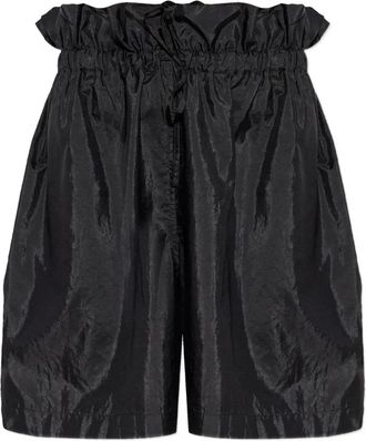 Jil Sander ruffled shorts - women - Polyamide - 34 - Black